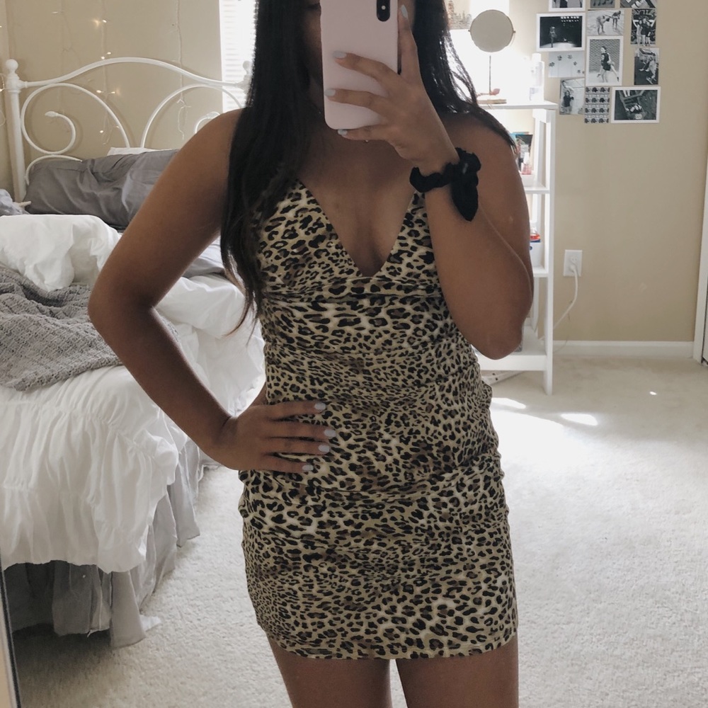 leopard print dress